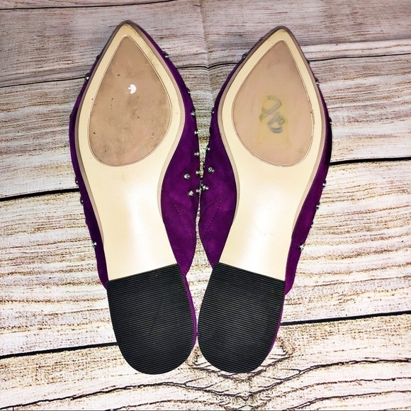 HALOGEN Eva Jeweled Point Toe Mules Size 7M - Picture 7 of 12